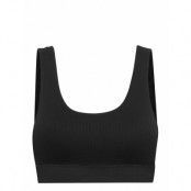 Apolo Crop Tops Sleeveless Crop Tops Svart Mango