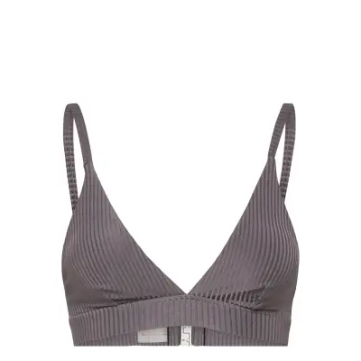 Aquaholic Triangle Bikini Grey Swimwear Bikinis Bikini Tops Triangle Bikinitops Grå Understatement Underwear