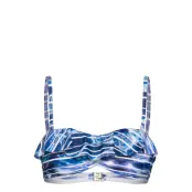 Aquarius Bikini Bandeau Swimwear Bikinis Bikini Tops Bandeau Bikinitops Blå Salming