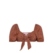 Ari Tie Top Swimwear Bikinis Bikini Tops Bandeau Bikinitops Brun Hunkemöller