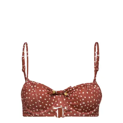 Ari Uf *Villkorat Erbjudande Swimwear Bikinis Bikini Tops Wired Bikinitops Brun Hunkemöller
