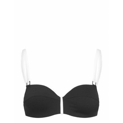 Authentic Bikini Half-Cup Memory Bra Swimwear Bikinis Bikini Tops Bandeau Bikinitops Svart Chantelle Beach