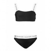 Bandeau Bikini Set Bikini Svart Calvin Klein