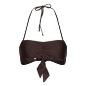 Bandeau Bikini Top Swimwear Bikinis Bikini Tops Bandeau Bikinitops Brun Rosemunde