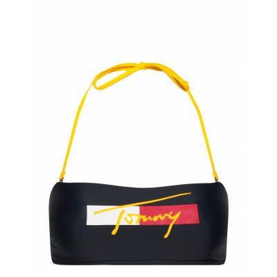 Bandeau Fixed Swimwear Bikinis Bikini Tops Bandeau Bikinitops Blå Tommy Hilfiger