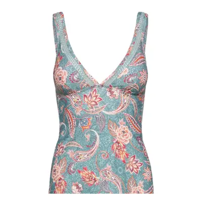 Beach Tops Wireless Tankini Baddräkt Grön Esprit Bodywear Women