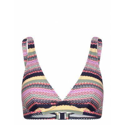 Printed, Unpadded Underwire Bikini Top Swimwear Bikinis Bikini Tops Triangle Bikinitops Multi/patterned Esprit Bodywear Women