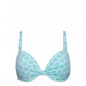 Recycled: Non-Padded Underwire Top, Big Cups Swimwear Bikinis Bikini Tops Wired Bikinitops Blue Esprit Bodywear Women