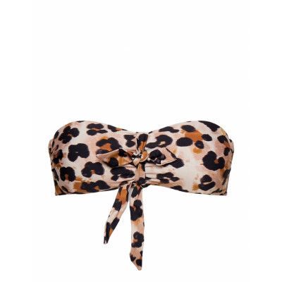 Beaudine Bikini Top *Villkorat Erbjudande Swimwear Bikinis Bikini Tops Bandeau Bikinitops Brun Fabienne Chapot