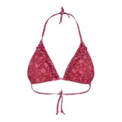 Becksöndergaard Asflora Bel Frill Bikini Top - Pink - XL