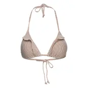 Becksöndergaard Striba Bel Frill Bikini Top - Brown - M