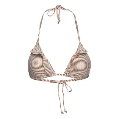 Becksöndergaard Striba Bel Frill Bikini Top - Brown - M