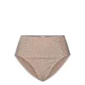 Becksöndergaard Striba High Waist Bikini Briefs - Brown - S