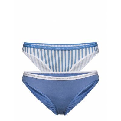 Bikini 2Pk Trosa Brief Tanga Blå Calvin Klein