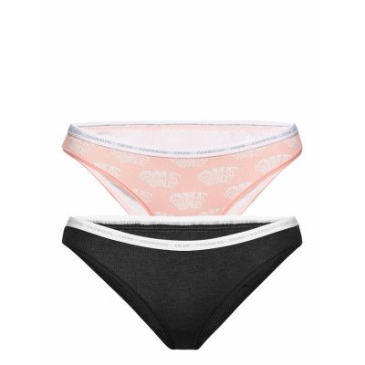 Bikini 2Pk Trosa Brief Tanga Multi/mönstrad Calvin Klein