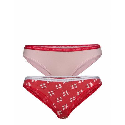 Bikini 2Pk Trosa Brief Tanga Röd Calvin Klein