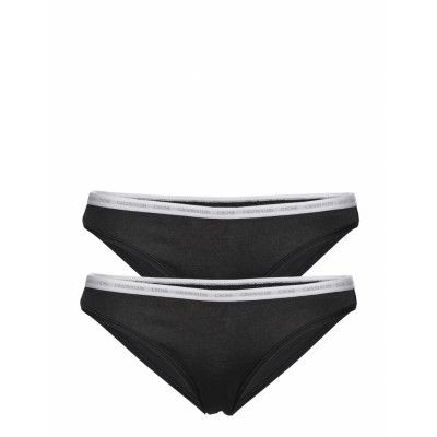 Bikini 2Pk Trosa Brief Tanga Svart Calvin Klein