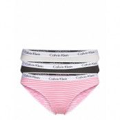 Bikini 3Pk *Villkorat Erbjudande Trosa Brief Tanga Svart Calvin Klein