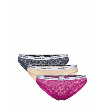 Bikini 3Pk Trosa Brief Tanga Blå Calvin Klein