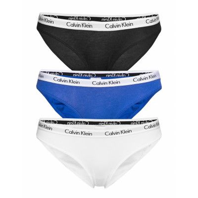 Bikini 3Pk *Villkorat Erbjudande Trosa Brief Tanga Blå Calvin Klein