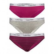 Bikini 3Pk Trosa Brief Tanga Grå Calvin Klein