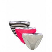 Bikini 3Pk *Villkorat Erbjudande Trosa Brief Tanga Grå Calvin Klein