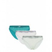 Bikini 3Pk Trosa Brief Tanga Grön Calvin Klein