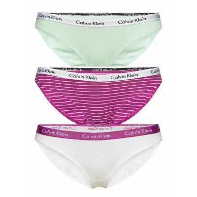 Bikini 3Pk Lingerie Bikinis Briefs Bikini Briefs Multi/mönstrad Calvin Klein