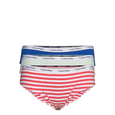 Bikini 3Pk Trosa Brief Tanga Multi/mönstrad Calvin Klein