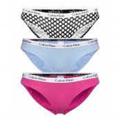 Bikini 3Pk Trosa Brief Tanga Multi/mönstrad Calvin Klein