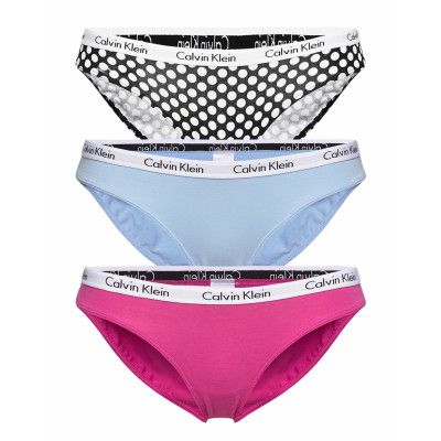Bikini 3Pk Trosa Brief Tanga Multi/mönstrad Calvin Klein