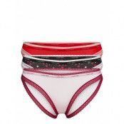 Bikini 3Pk *Villkorat Erbjudande Trosa Brief Tanga Röd Calvin Klein