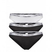 Bikini 3Pk *Villkorat Erbjudande Trosa Brief Tanga Svart Calvin Klein