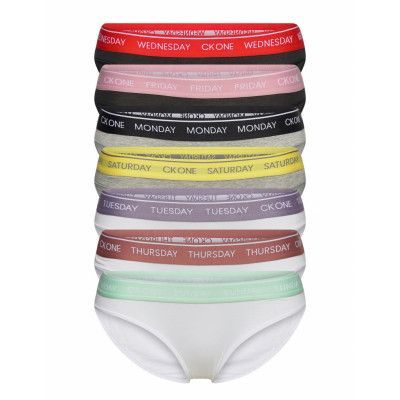 Bikini 7Pk Trosa Brief Tanga Multi/mönstrad Calvin Klein