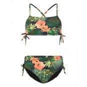 Bikini Bg Drawstring Flower Bikini Multi/patterned Lindex