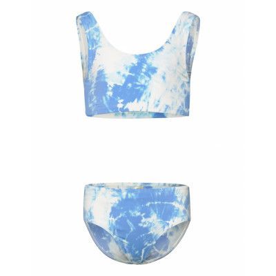 Bikini Bg Flower Tie Dye *Villkorat Erbjudande Bikini Blå Lindex