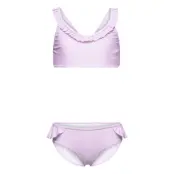 Bikini Dot Flower Upf 50+ Bikini Lila Creamie