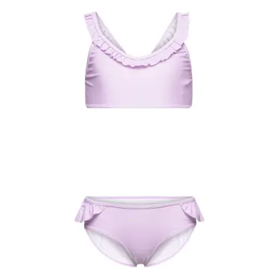 Bikini Dot Flower Upf 50+ Bikini Lila Creamie