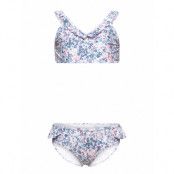 Bikini Dot Flower Upf 50+ Bikini Multi/mönstrad Creamie