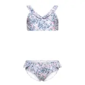 Bikini Dot Flower Upf 50+ Bikini Multi/mönstrad Creamie