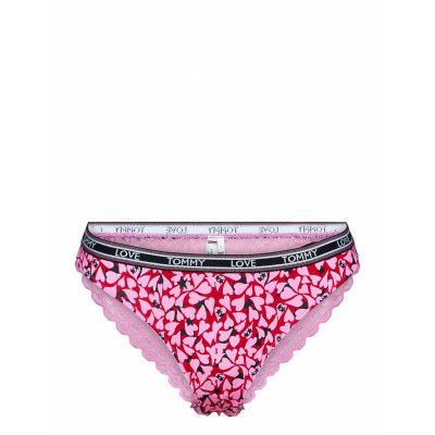 Bikini Holiday Print Trosa Brief Tanga Rosa Tommy Hilfiger
