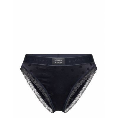 Bikini Satin Trosa Brief Tanga Black Tommy Hilfiger