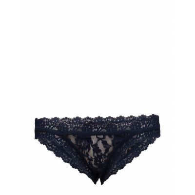 Bikini Signature Lace Trosa Brief Tanga Blå Hanky Panky