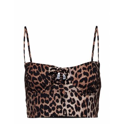 Bikini Top Bikinitop Brun Ganni