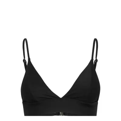 Bikini Top Hemse Black Swimwear Bikinis Bikini Tops Triangle Bikinitops Svart DEDICATED