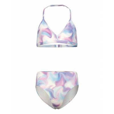 Lindex Bikini Triangle Aop Lila