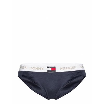 Bikini Velour Trosa Brief Tanga Blå Tommy Hilfiger
