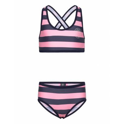 Bikini W. Chest Print, Aop Bikini Multi/patterned Color Kids