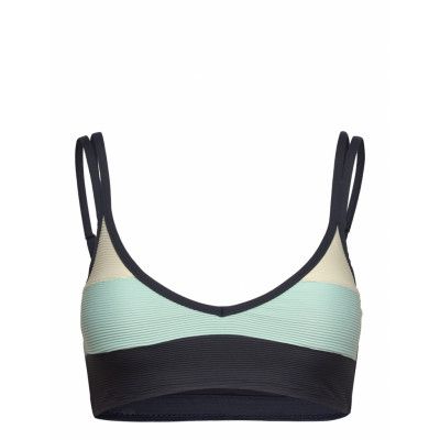 Rip Curl Block Party Spliced Crop Marinblå