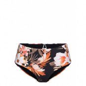 Bora Bora Flora Wide Side Retro Bikinitrosa Svart Seafolly